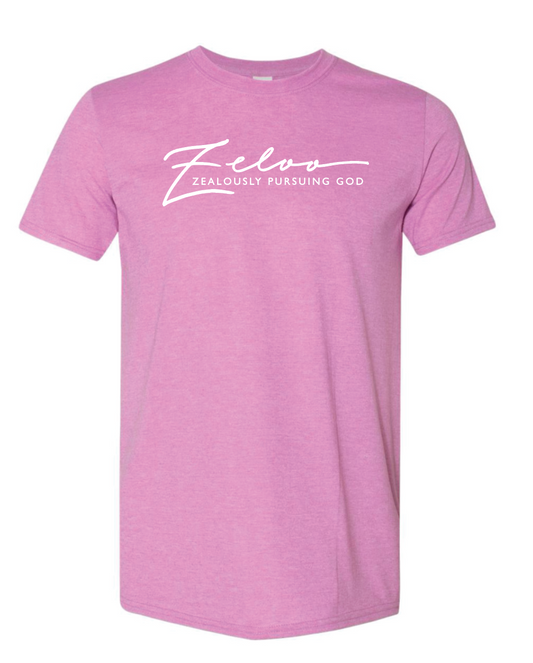 T-SHIRT: Zeloo - Zealously Pursuing God (HEATHER RADIANT ORCHID)