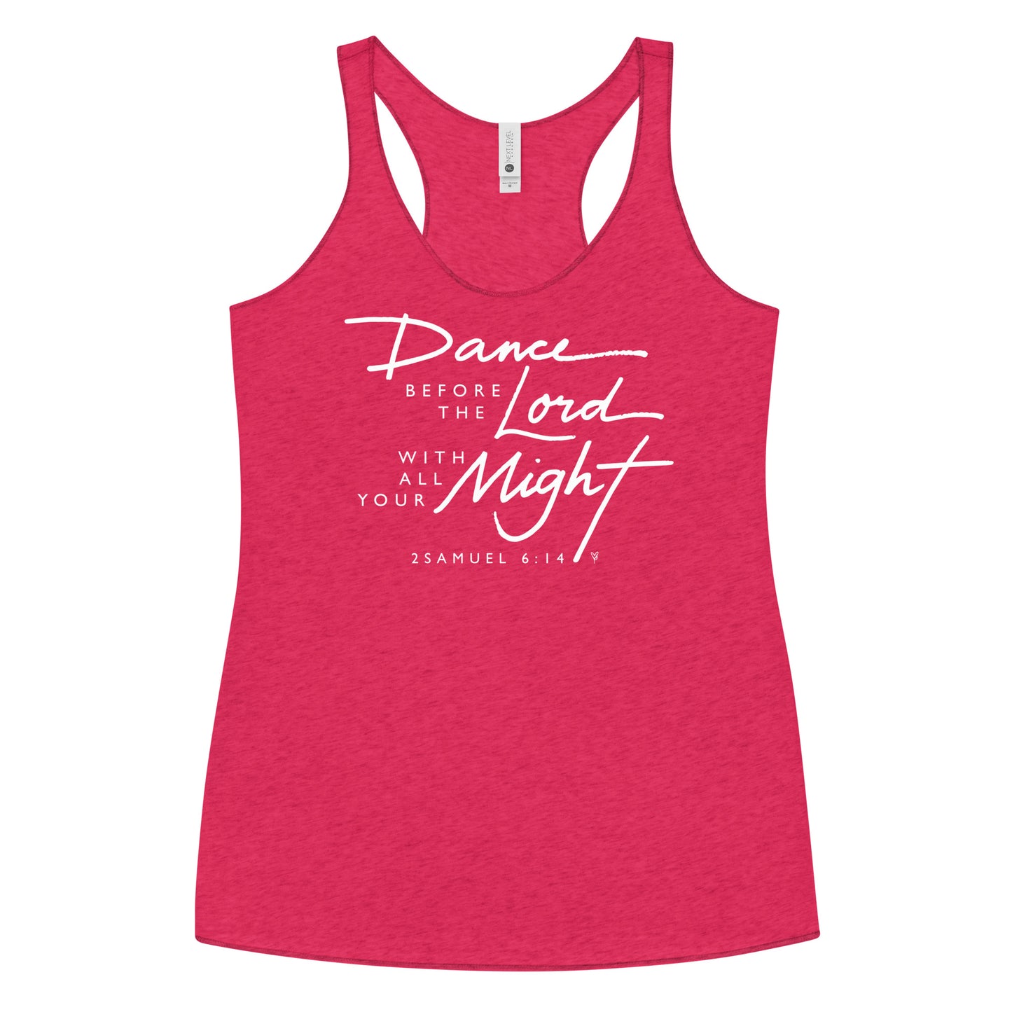 TANK TOP: Dance Before the Lord (Racerback White Print)